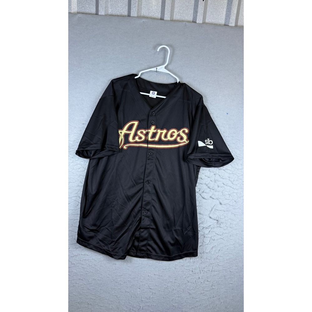 Houston Astros Baseball Jersey Mens XL Black Excellent Yordan Alvarez 44 SLB